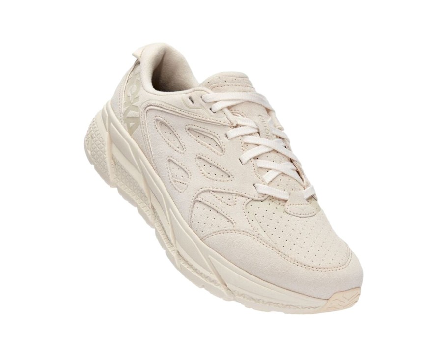 Dame HOKA | Hoka U Clifton L Suede Sko Beige