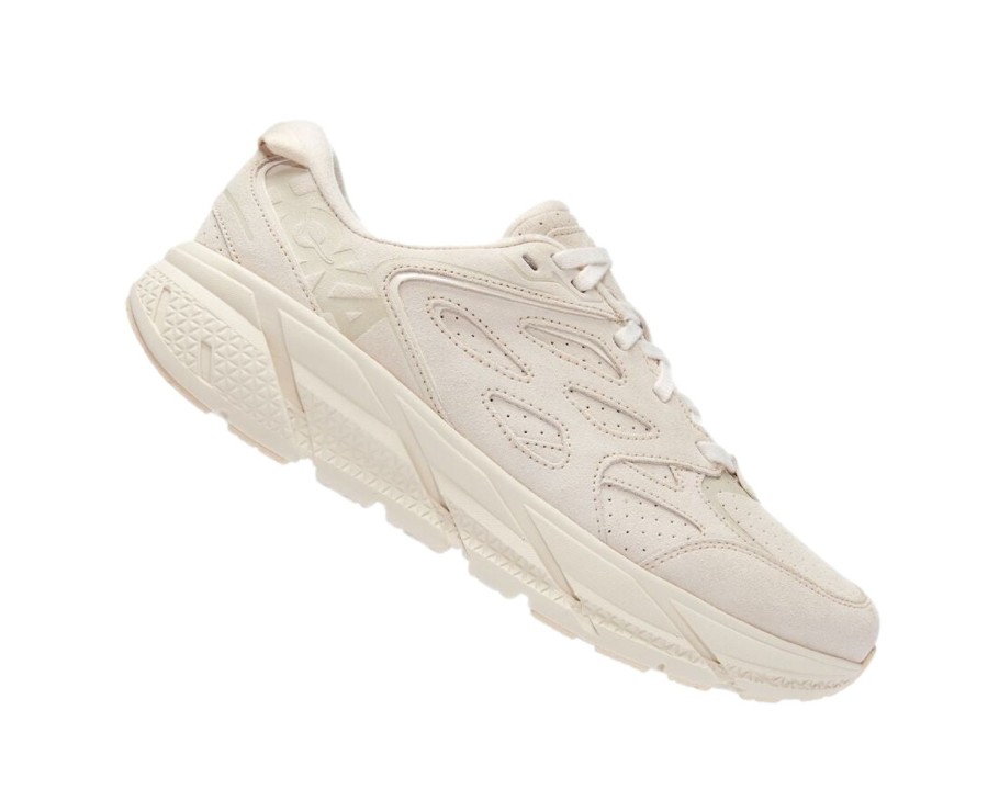 Dame HOKA | Hoka U Clifton L Suede Sko Beige