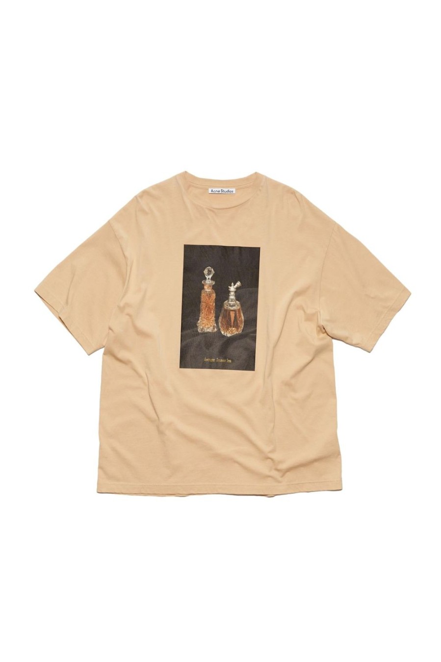 Herre Acne | Acne Perfume Print Tee T-Shirt Beige