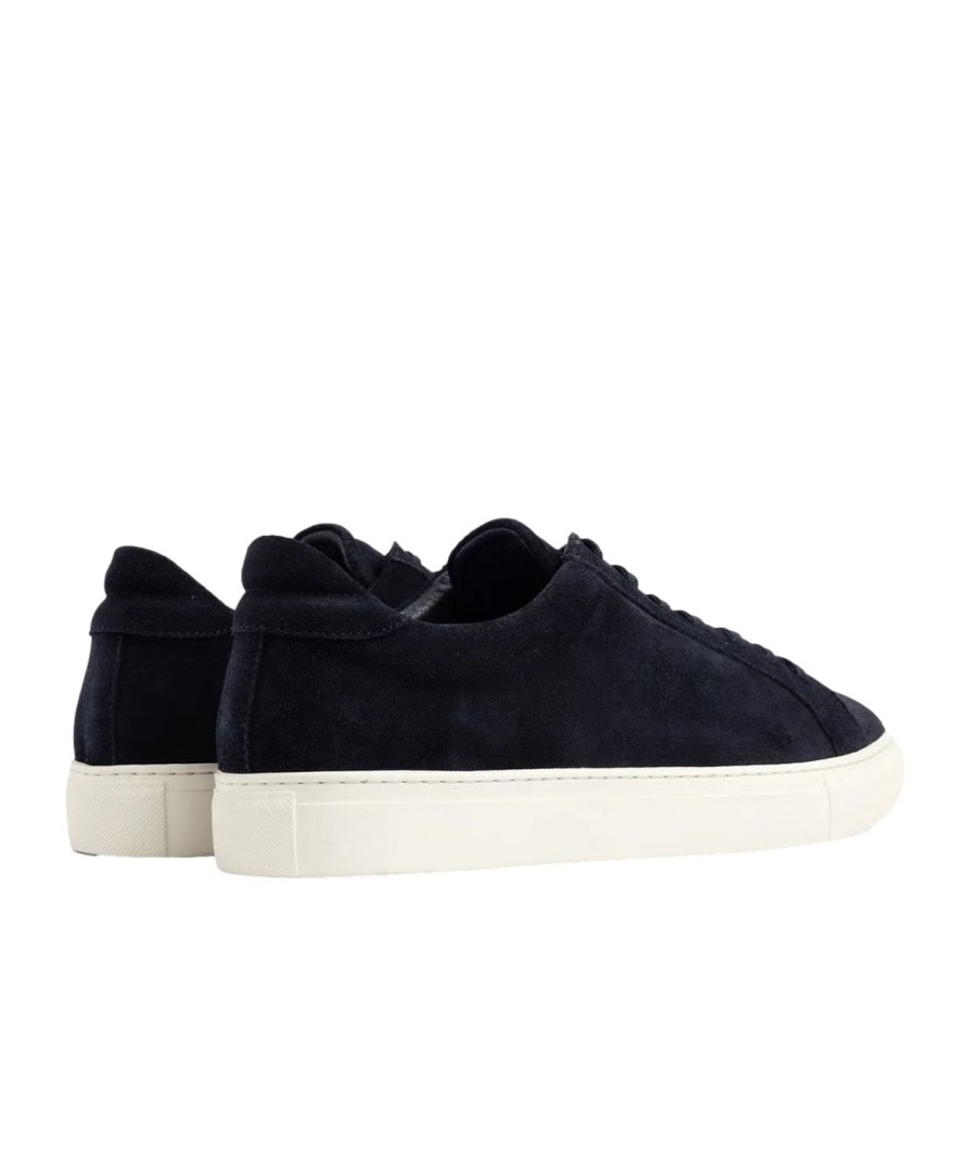 Herre Garment Project | Garment Project Premium Low Navy Suede Sko Marine