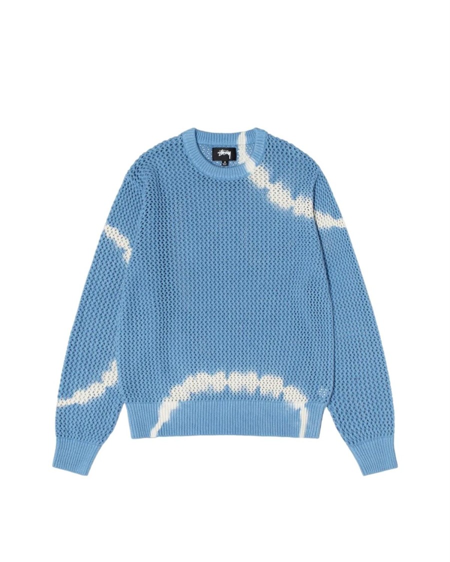 Herre Stussy | Stussy Pig. Dyed Loose Guage Sweater Genser Lysebla