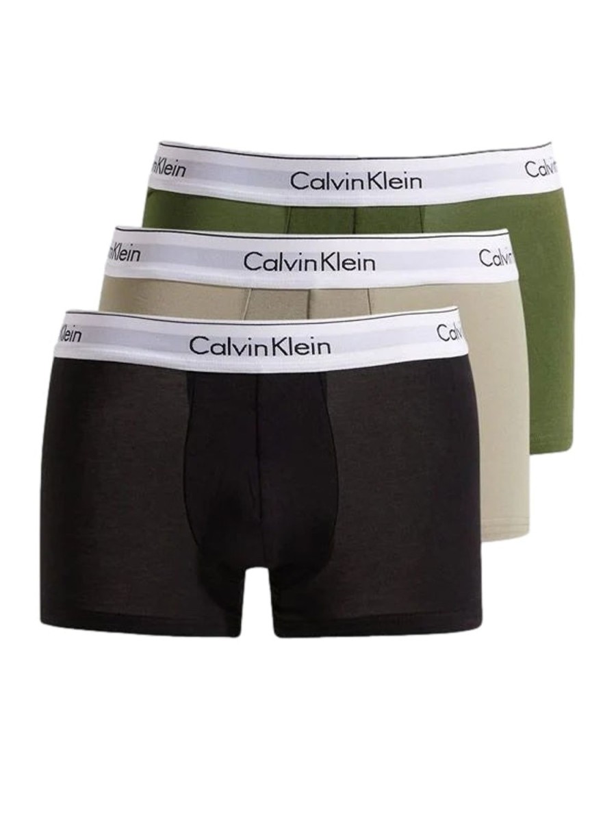 Herre Calvin Klein Underwear | Calvin Klein Underwear Trunk 3Pk Boxershorts Multi