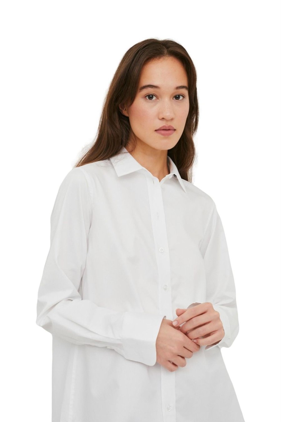 Dame Julie Josephine | Julie Josephine A-Shape Oversized Shirt Skjorte Hvit