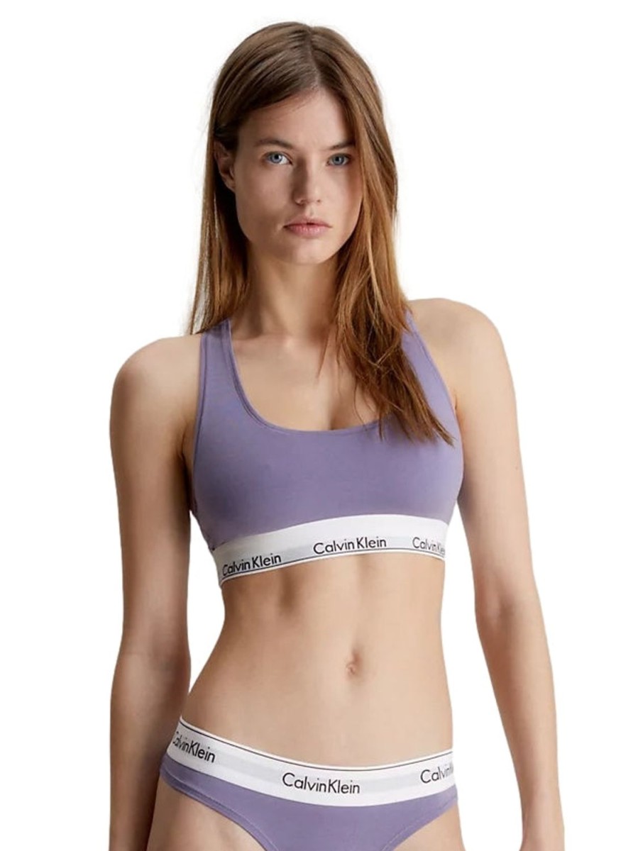 Dame Calvin Klein Underwear | Calvin Klein Underwear Unlined Bralette Undertoy Lilla