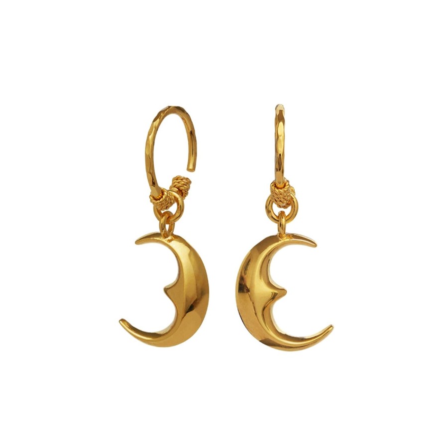 Smykker Maanesten | Maanesten Moonie Earring Oredobber Gull