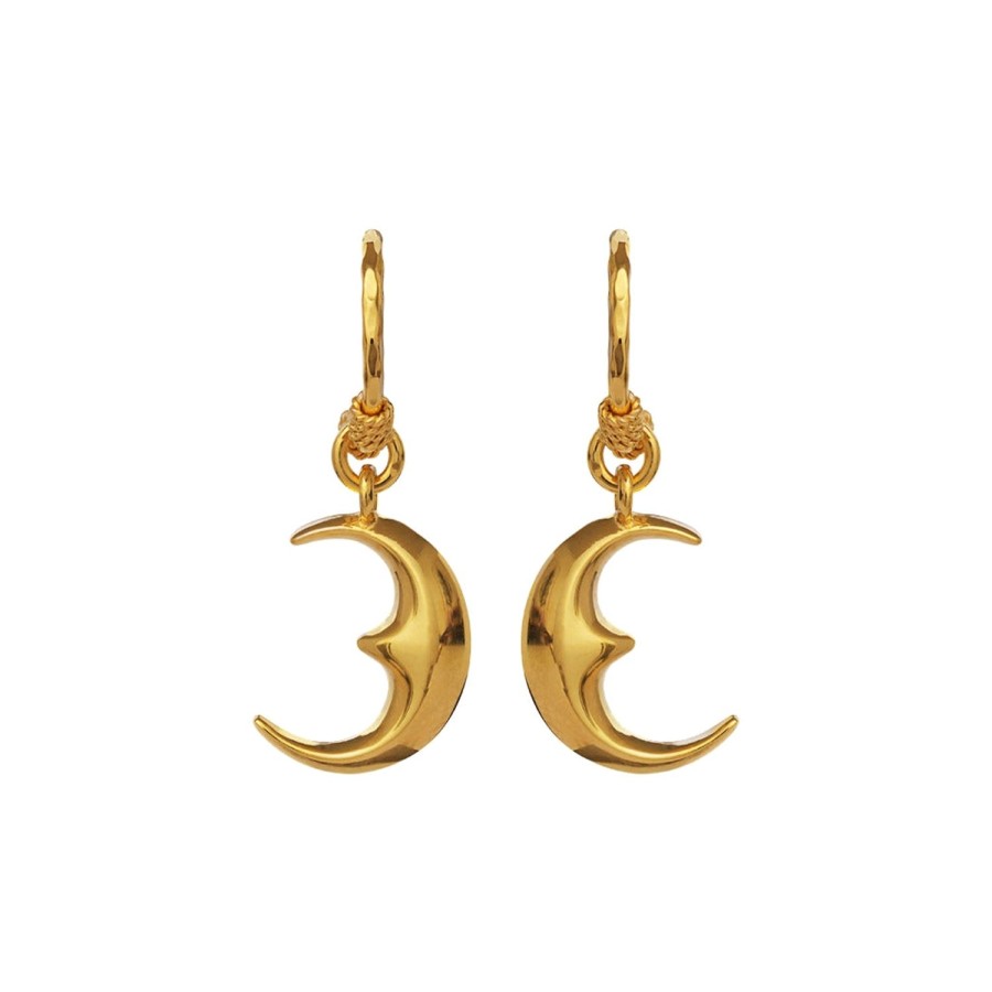 Smykker Maanesten | Maanesten Moonie Earring Oredobber Gull