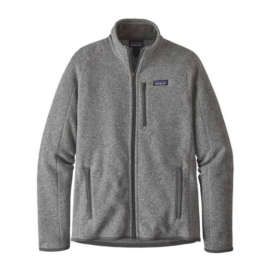 Herre Patagonia | Patagonia Better Sweater Jkt Jakke Lys Gra Melert