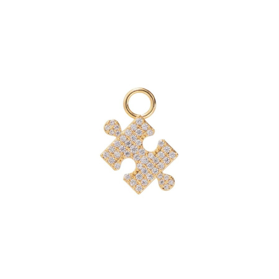 Smykker Emilia by Bon Dep | Emilia By Bon Dep Lilja Charm Puzzle Charm Hvit