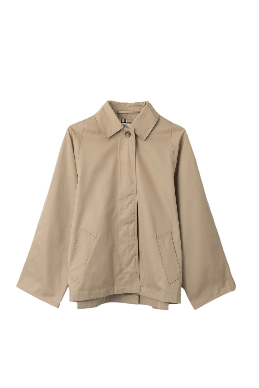 Dame FWSS | Fwss Cropped Trench Coat Jakke Beige