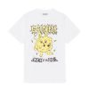 Dame Ganni | Ganni Yellow Bunny Relaxed T-Shirt T-Shirt Hvit Og Gul