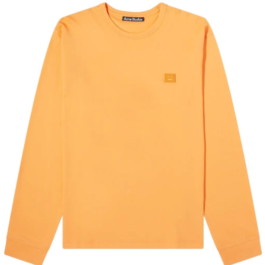 Dame Acne | Acne Face Long Sleeve T-Shirt Genser Oransje