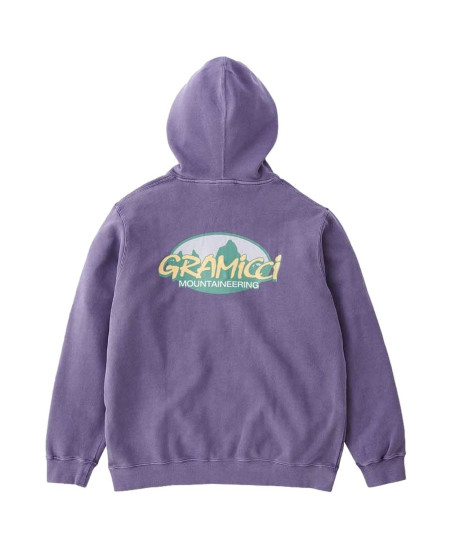 Herre Gramicci | Gramicci Summit Hooded Sweatshirt Purple Pigment Genser- Lilla