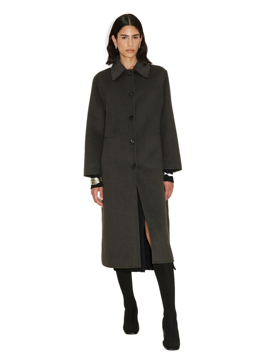 Dame Holzweiler | Holzweiler Feisa Wool Coat Jakke Gronn