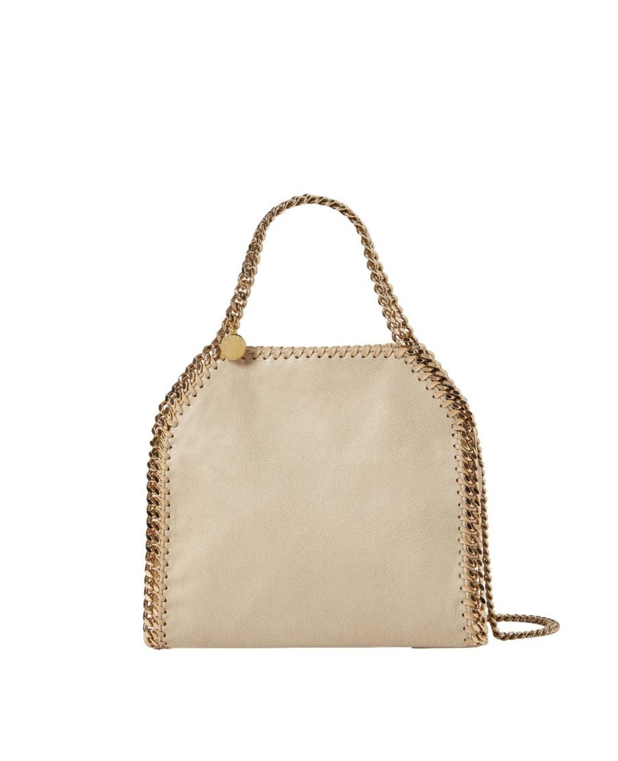 Dame Stella McCartney | Stella Mccartney Falabella Mini Tote Gold Chain Veske Beige