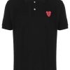 Herre Comme des Garcons Play | Comme Des Garcons Play T-Shirt Men'S Button Piquet T-Shirt Sort