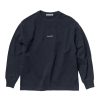 Herre Acne | Acne Crew Logo Stamp Sweatshirt Genser Sort