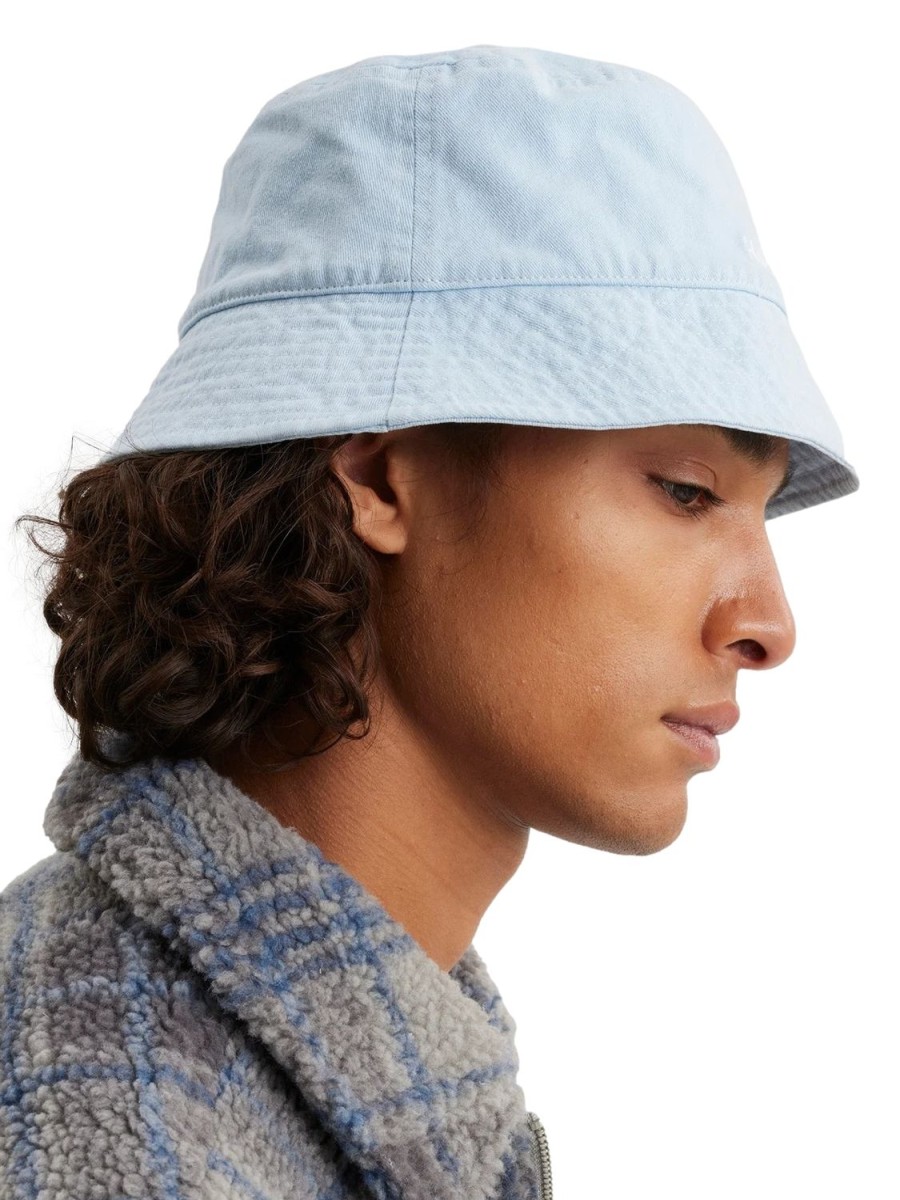 Dame Holzweiler | Holzweiler Pafe Washed Bucket Hat Bottehatt Lysebla