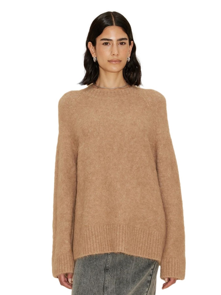 Dame Holzweiler | Holzweiler Fure Fluffy Knit Sweater Genser Brun/Beige