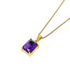 Smykker Who Is She | Who Is She Gem Necklace Gold Smykke Lilla