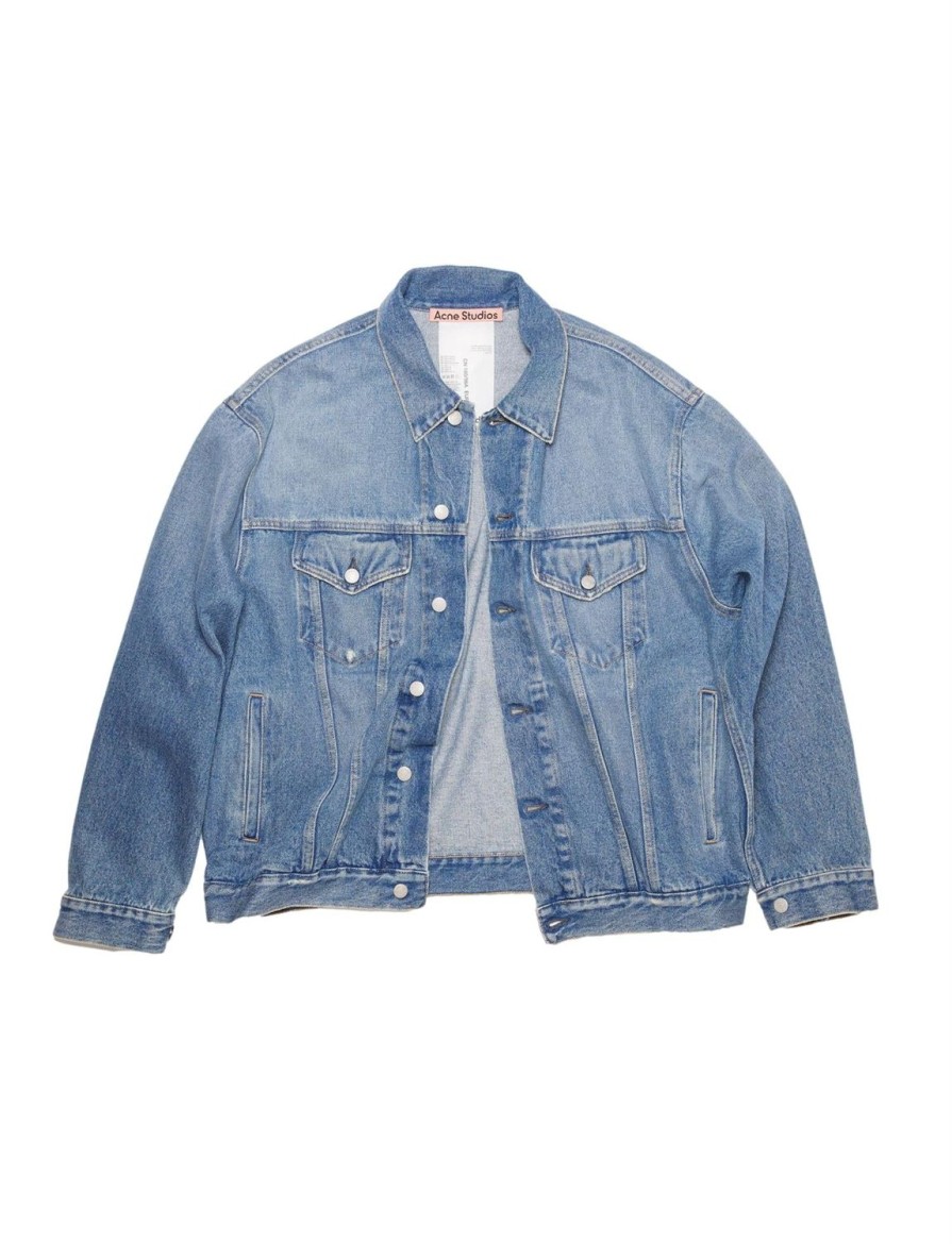 Herre Acne | Acne Relaxed Denim Jacket Jakke Denim