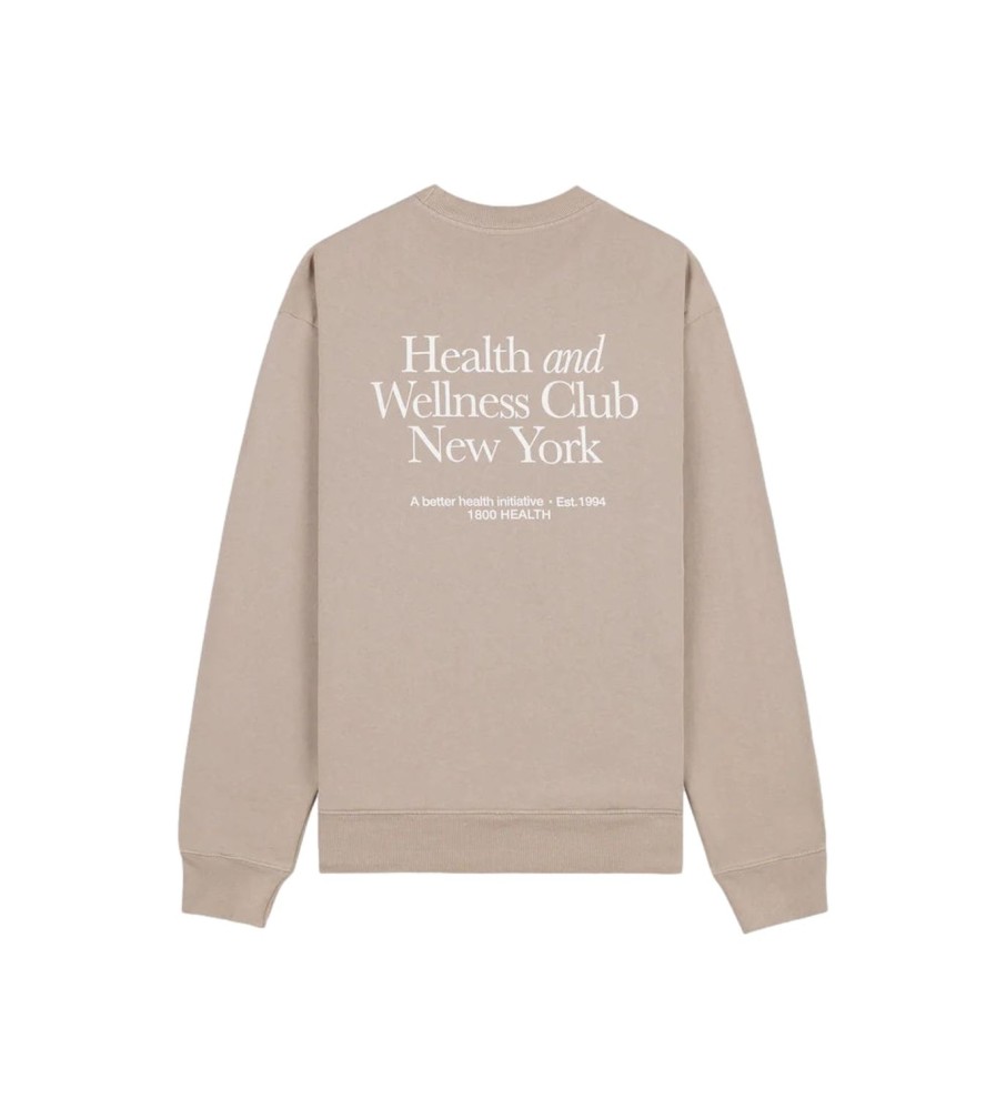 Dame Sporty u0026 Rich | Sporty & Rich Hwcny Crewneck Genser Beige