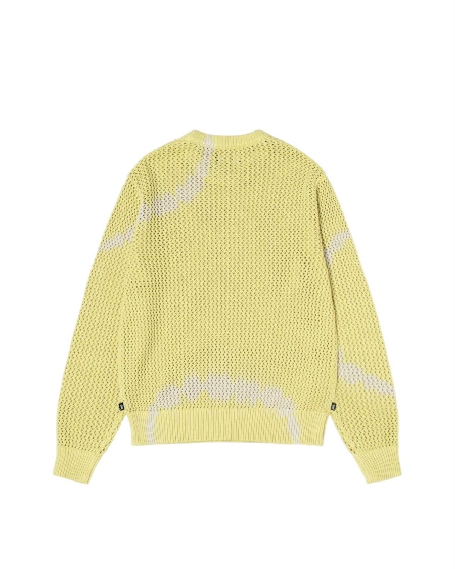 Herre Stussy | Stussy Pig. Dyed Loose Guage Sweater Genser- Gul