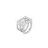 Smykker Tom Wood Jewellery | Tom Wood Jewellery Cage Ring Double Ring Solv