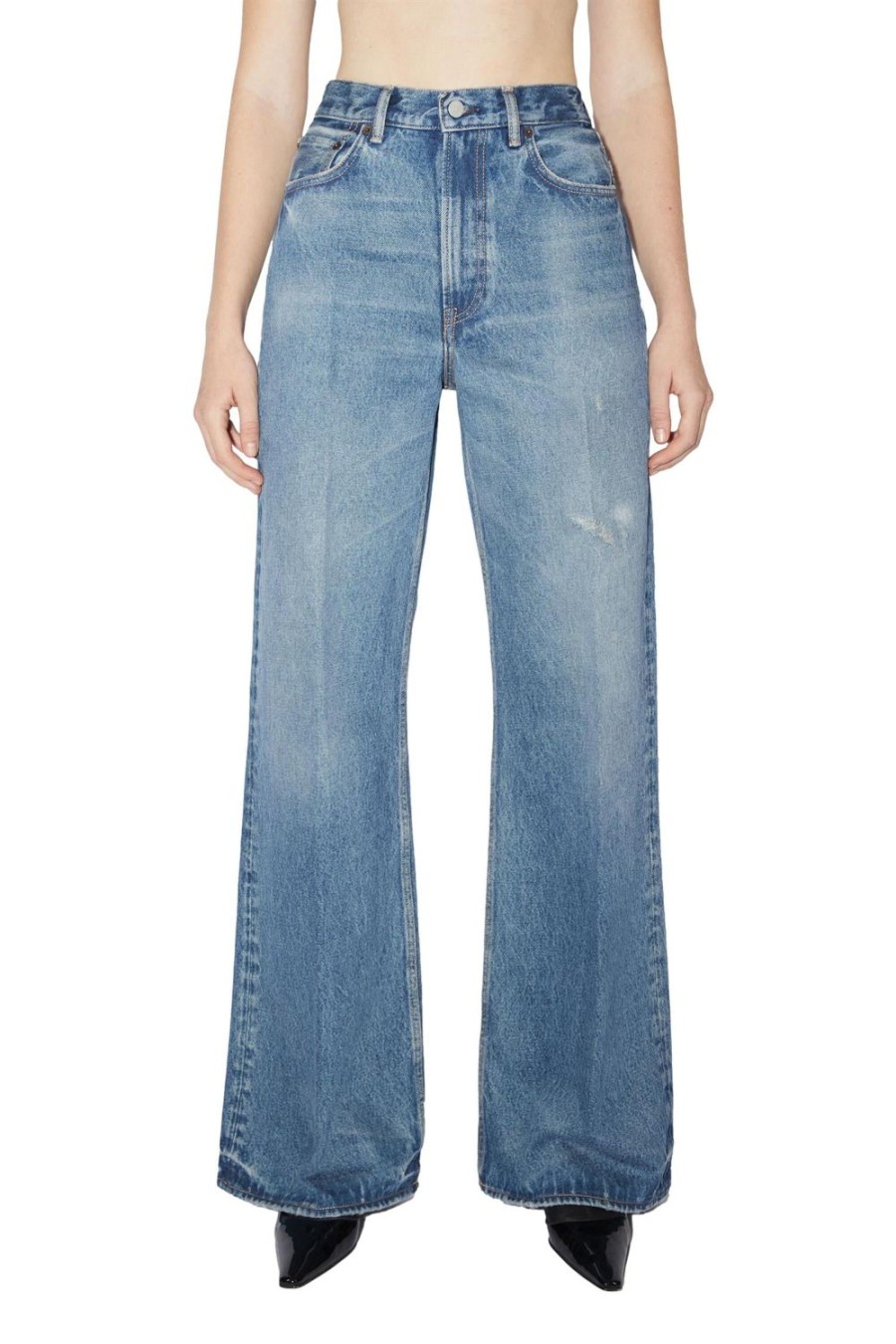 Dame Acne | Acne Relaxed Fit Jeans - 2022F Jeans Bla