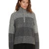 Dame Holzweiler | Holzweiler Tine Knit Half Zip Genser Gra Monster