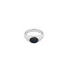 Smykker Tom Wood Jewellery | Tom Wood Jewellery Joe Ring Blue Hawk Eye Ring Solv