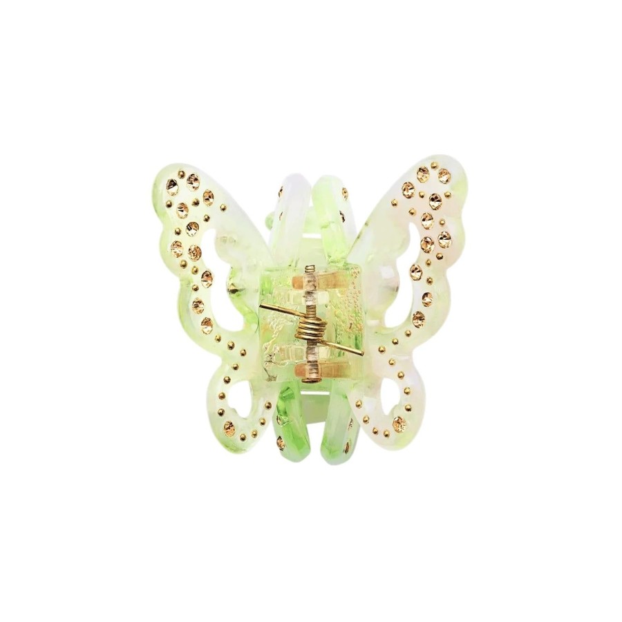 Smykker Maanesten | Maanesten Butterfly Hairclaw Lime Harspenne Limegronn