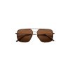 Dame Chimi Eyewear | Chimi Eyewear Aviator Brown P Solbriller Gull