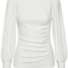 Dame Gestuz | Gestuz Rifagz Puff Blouse Genser Off-White