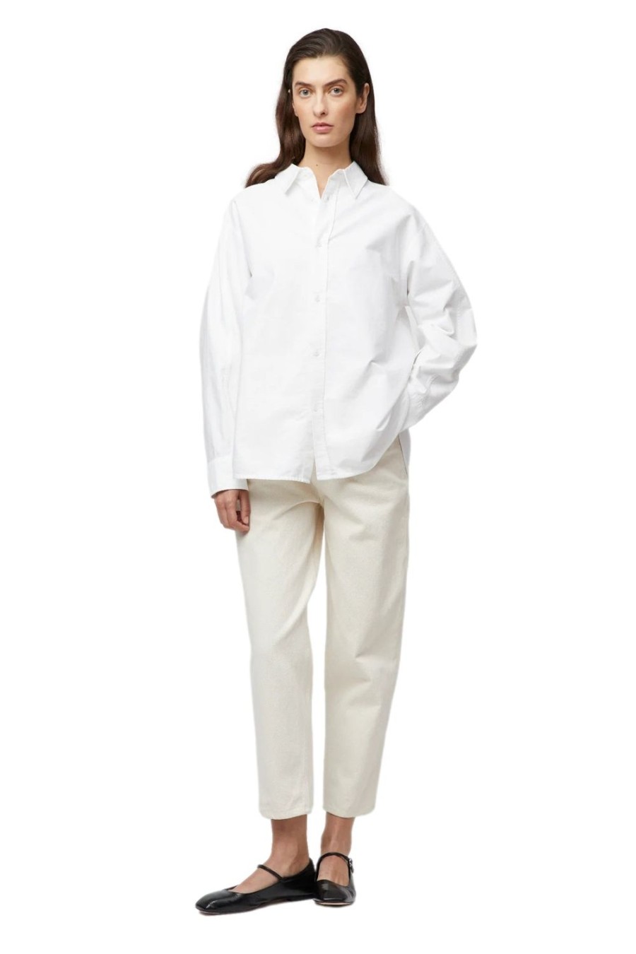 Dame FWSS | Fwss Oxford Coastal Shirt Skjorte Hvit