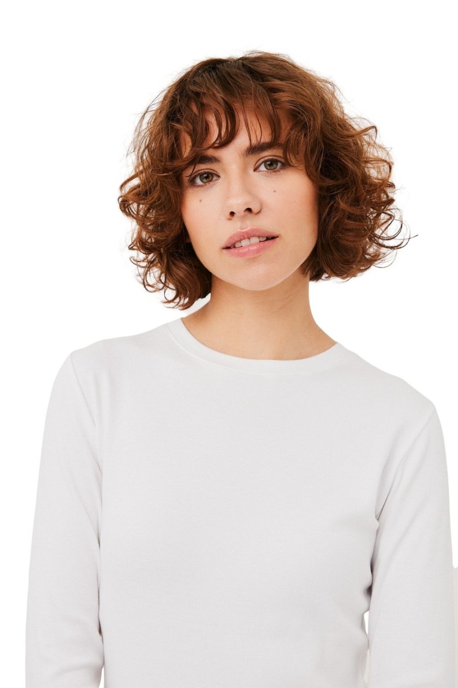 Dame Julie Josephine | Julie Josephine Roundneck Longsleeve Genser- Hvit