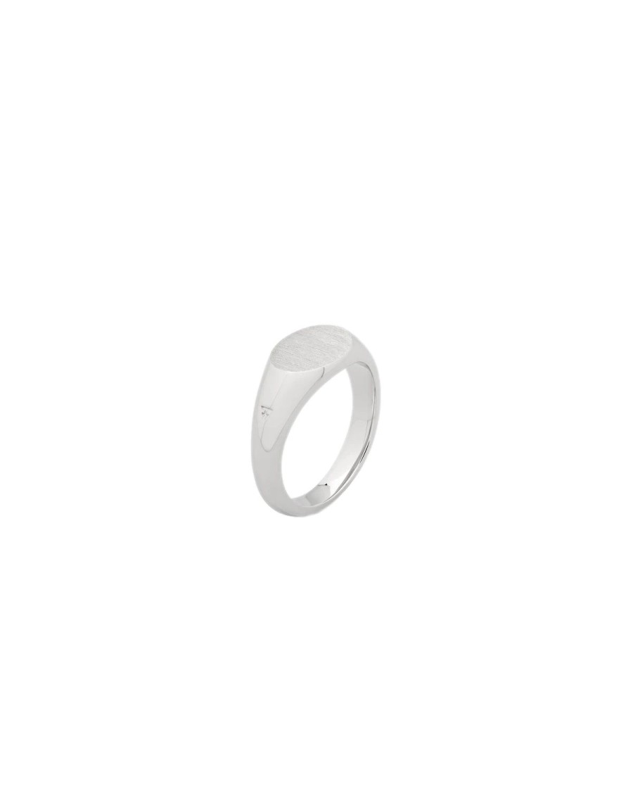 Smykker Tom Wood Jewellery | Tom Wood Jewellery Joe Ring Satin Ring Solv