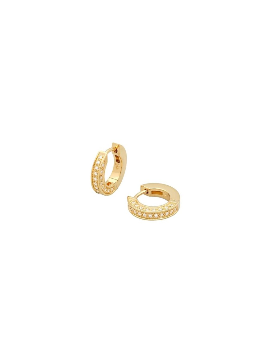 Smykker Tom Wood Jewellery | Tom Wood Jewellery Nova Hoops Small Gold Oredobber Gull