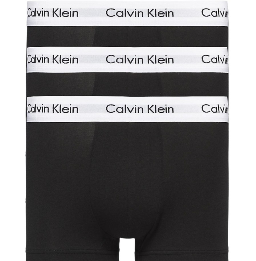 Herre Calvin Klein Underwear | Calvin Klein Underwear 3Pk Boxer Briefs Black/Black/Black Boxershorts Sort