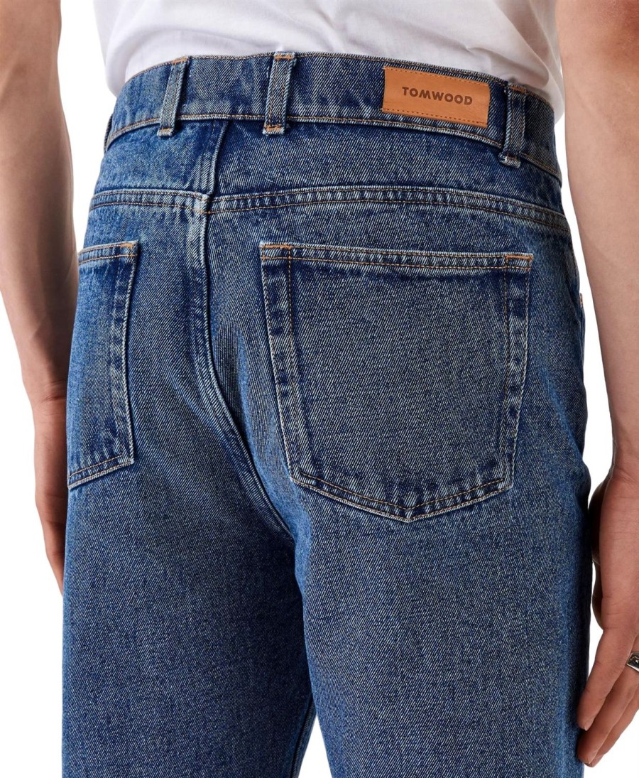 Herre Tom Wood | Tom Wood M Straight Nice Blue Jeans Bla