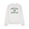 Dame Sporty u0026 Rich | Sporty & Rich Varsity Crest Crewneck Genser Lysegra