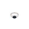 Smykker Tom Wood Jewellery | Tom Wood Jewellery Joe Ring Blue Hawk Eye Ring Solv