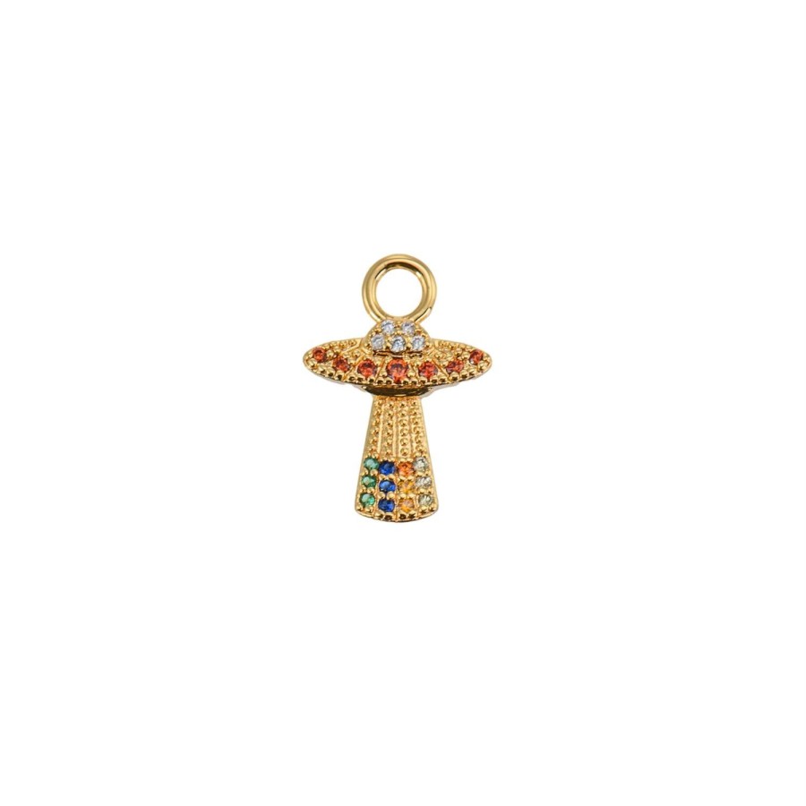 Smykker Emilia by Bon Dep | Emilia By Bon Dep Emilia Nicoline Charm Spaceship Ufo Charm Gull