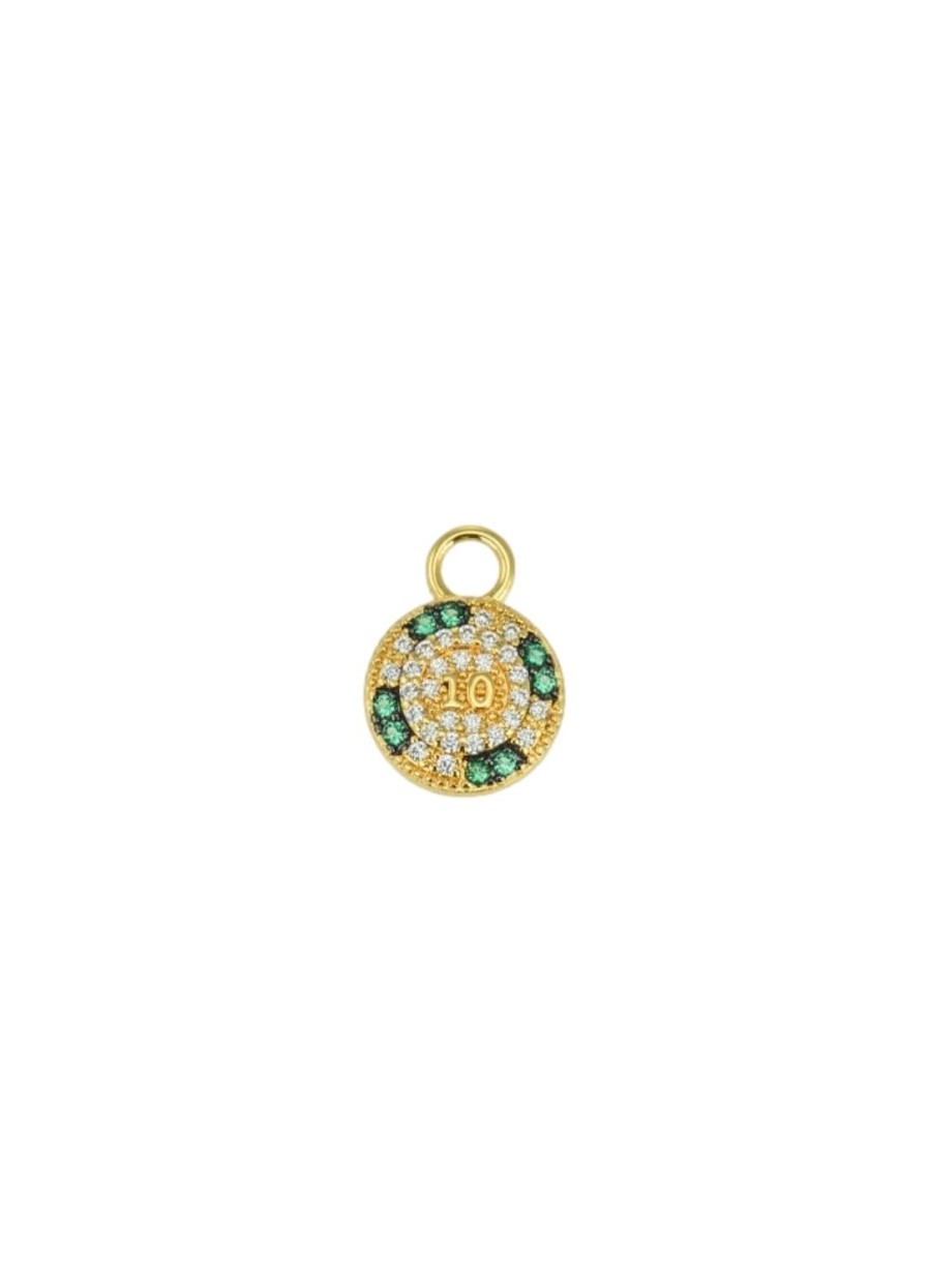 Smykker Emilia by Bon Dep | Emilia By Bon Dep Betine Charm Green Poker Chip Charm Gull