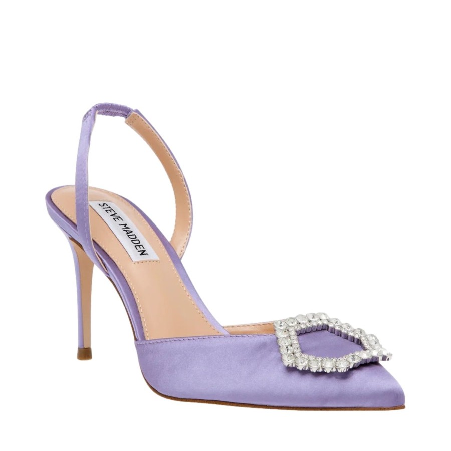 Dame Steve Madden | Steve Madden Lucent Satin Sko Lyselilla