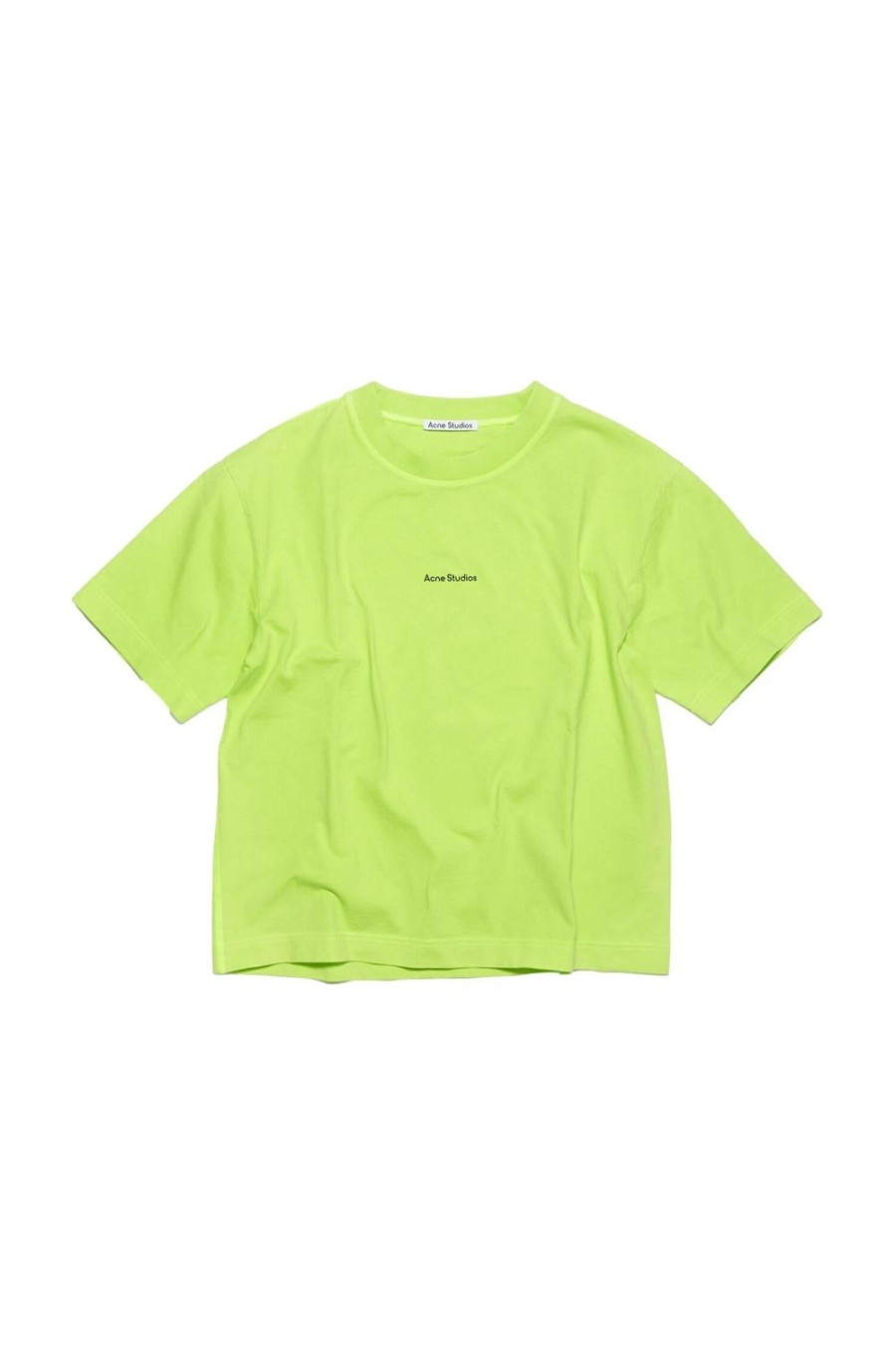 Herre Acne | Acne Logo T-Shirt T-Shirt Limegronn