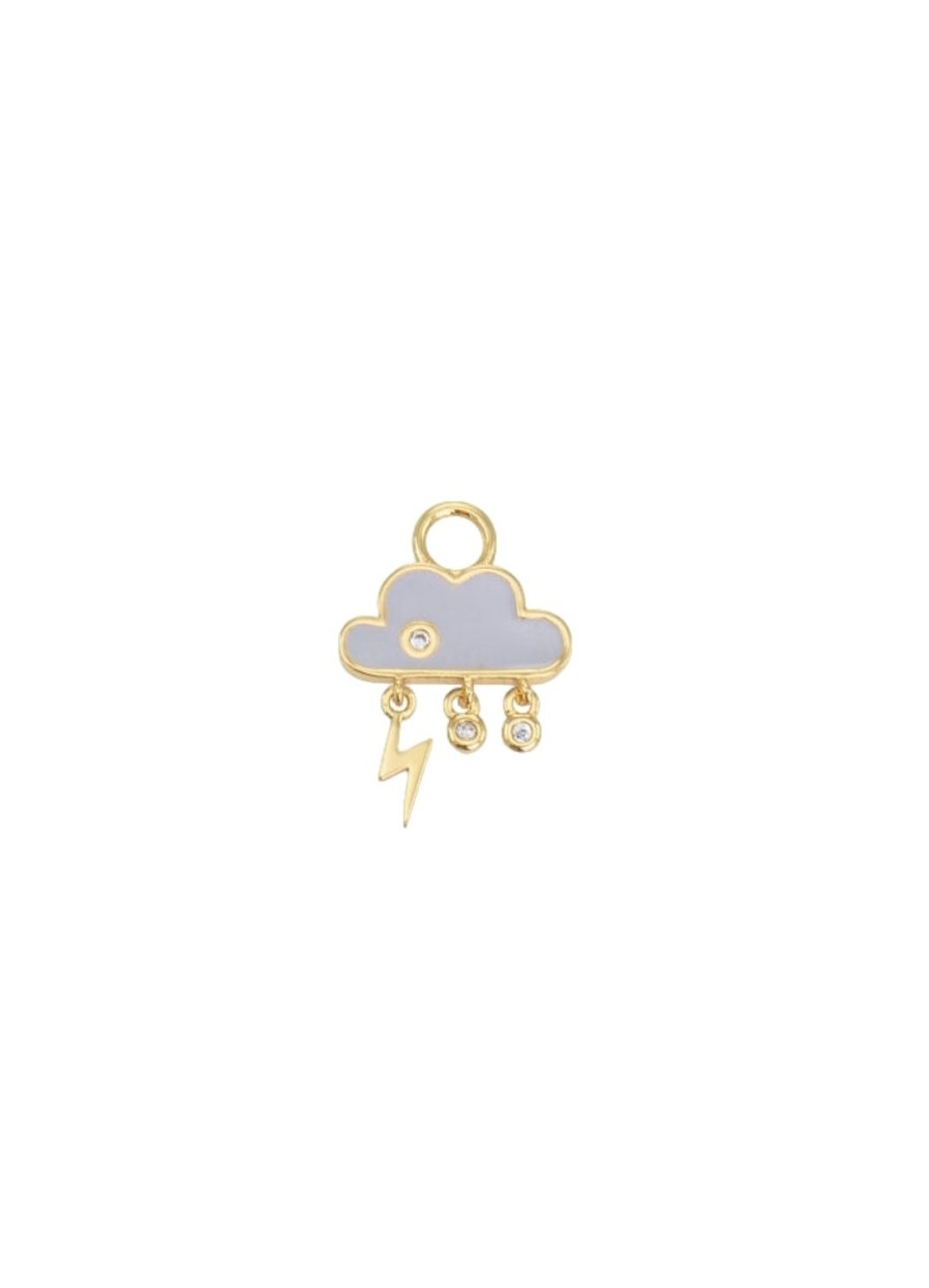 Smykker Emilia by Bon Dep | Emilia By Bon Dep Alma Coated Grey Charm Cloud Charm Gull