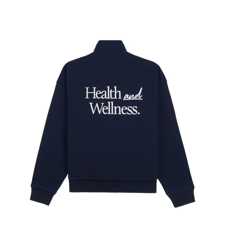 Dame Sporty u0026 Rich | Sporty & Rich New Health Quarter Zip Genser- Navy