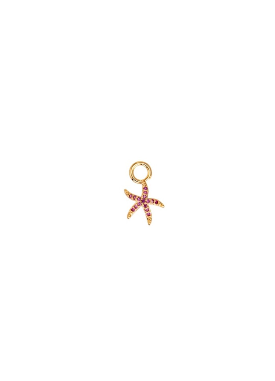 Smykker Emilia by Bon Dep | Emilia By Bon Dep Lucy Charm Cerise Star Charm Gull