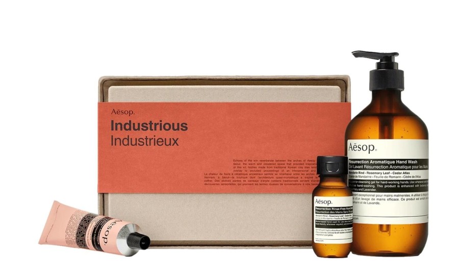 Livsstil Aesop | Aesop Gift Kit 2022 - Hand Care Trio (Industrious) Gaveeske Gjennomsiktig