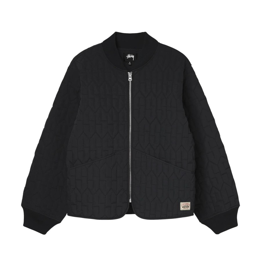 Herre Stussy | Stussy S Quilted Liner Jacket Jakke Sort